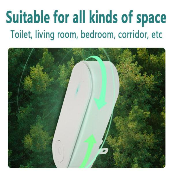 Mini purificatore d'aria portatile Purificazione dell'aria anione Deodorante per ambienti Ionizzatore Detergente per la polvere Rimozione del fumo di sigaretta Deodorante per WC - Image 7