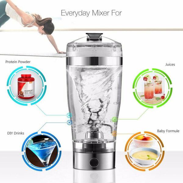 Agitatore per frullato proteico elettrico Bottiglia per frullato USB Frullatore per caffè Latte Bollitore Sport e fitness Ricarica Shaker elettrico Tazza - Image 6
