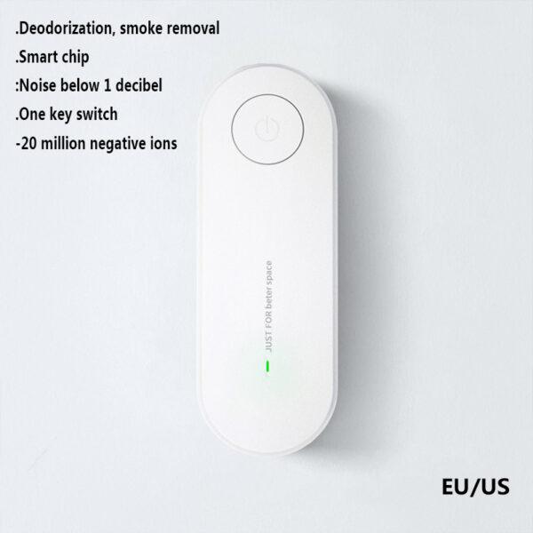 Mini purificatore d'aria portatile Purificazione dell'aria anione Deodorante per ambienti Ionizzatore Detergente per la polvere Rimozione del fumo di sigaretta Deodorante per WC - Image 8