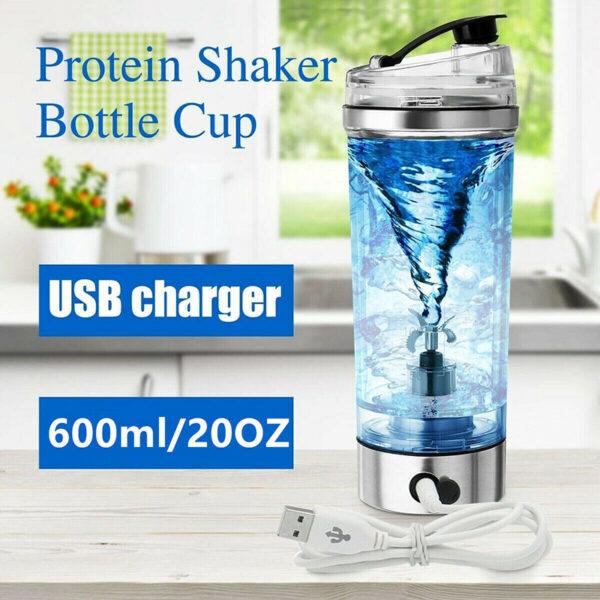 Agitatore per frullato proteico elettrico Bottiglia per frullato USB Frullatore per caffè Latte Bollitore Sport e fitness Ricarica Shaker elettrico Tazza - Image 4