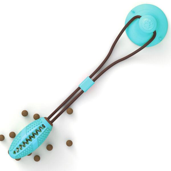 Giocattoli per cani Aspirazione in silicone Tug Interactive Dog Ball Toy per animali domestici Chew Bite Tooth Cleaning Toothbrush Feeding Pet Supplies - Image 8