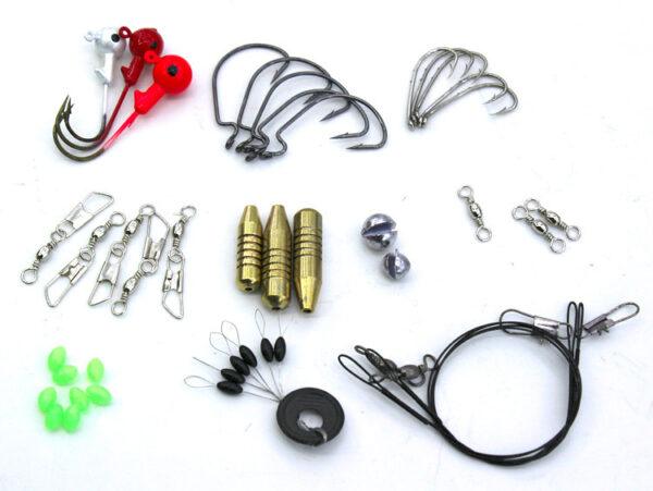 Set di esche morbide con paillettes per attrezzatura da pesca - Image 2