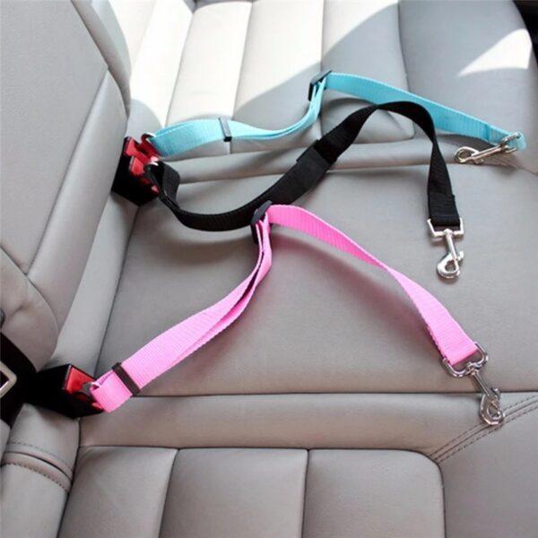 Regolabile Pet Cat Dog Car Seat Belt Pet Seat Vehicle Dog Harness Clip di piombo Leva di sicurezza Trazione Collari per cani - Image 4