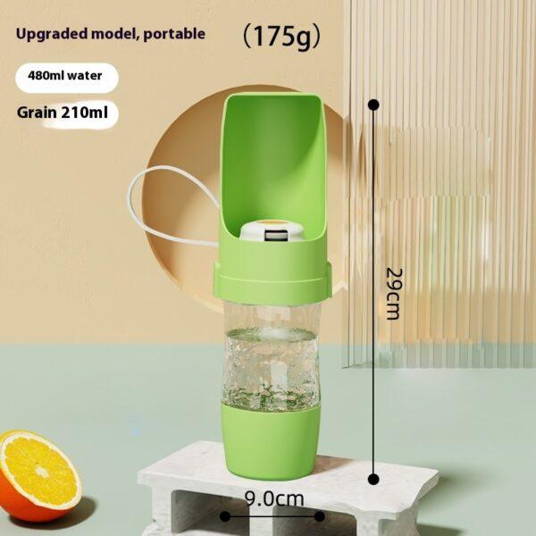 Bottiglia d'acqua per cani da viaggio 2 in 1 Distributore d'acqua per animali domestici Alimentatore per bere Alimentatore per cani da viaggio Alimentatore d'acqua per animali domestici Tazza portatile all'aperto Prodotti per animali domestici - Image 2